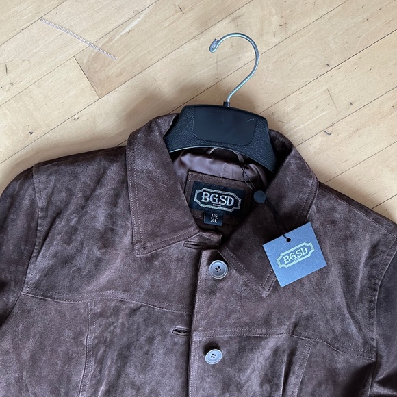 NEW BGSD brown suede jacket , XL,  P1411 - Picture 5 of 9